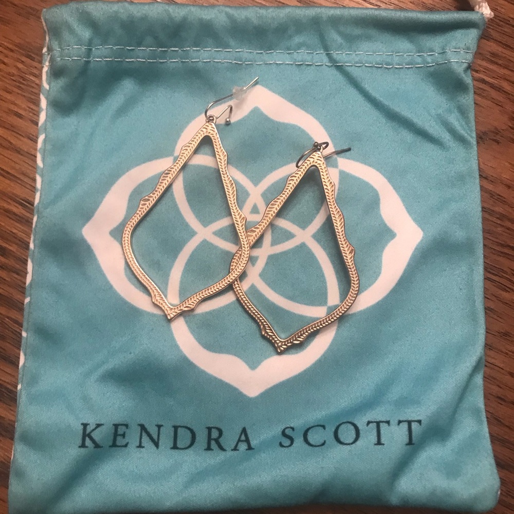Kendra Scott Rose Gold Cut Out Earrings